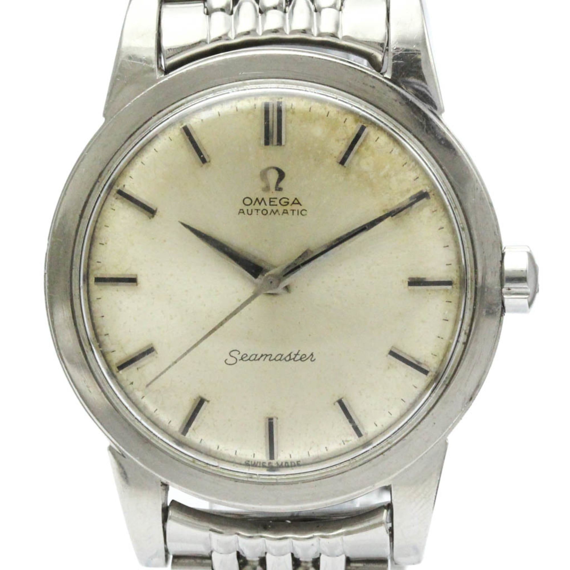 Vintage OMEGA Seamaster Cal 351 Rice Bracelet Automatic Watch 2494-12