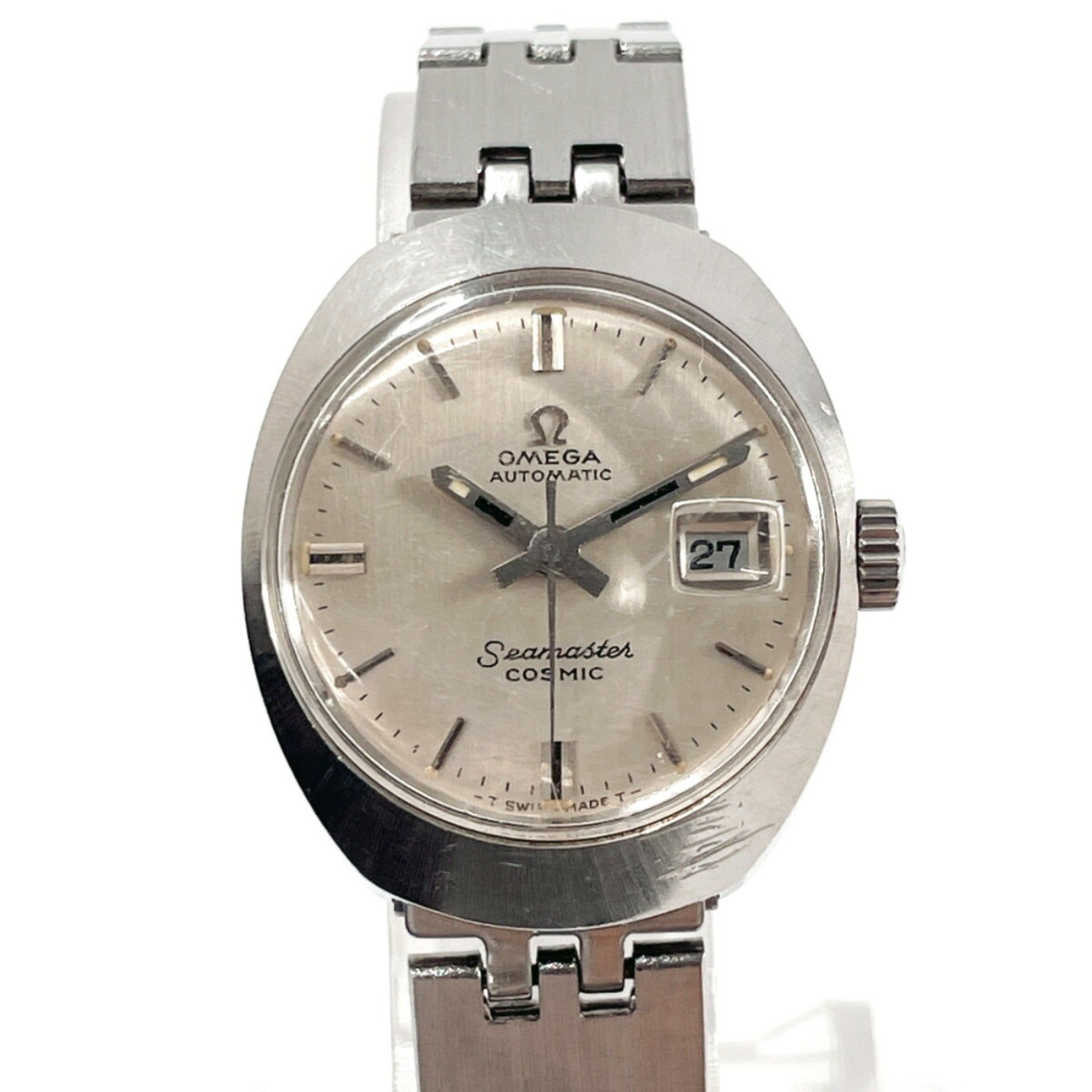 OMEGA Seamaster Cosmic Ladymatic Watch, Stainless Steel/Stainless Steel, Silver, Manual Winding, Sil