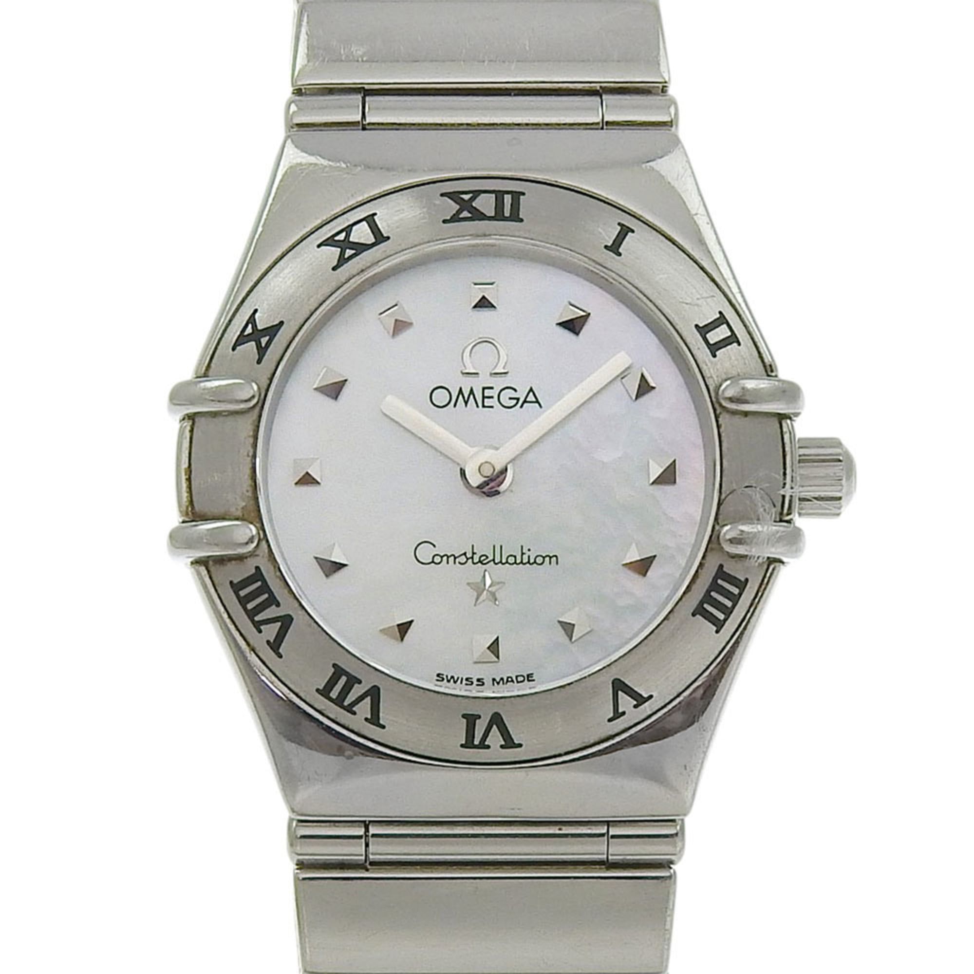 OMEGA Constellation My Choice Women's Watch 1561.70 Stainless Steel Shell Quartz Analog Display Whit