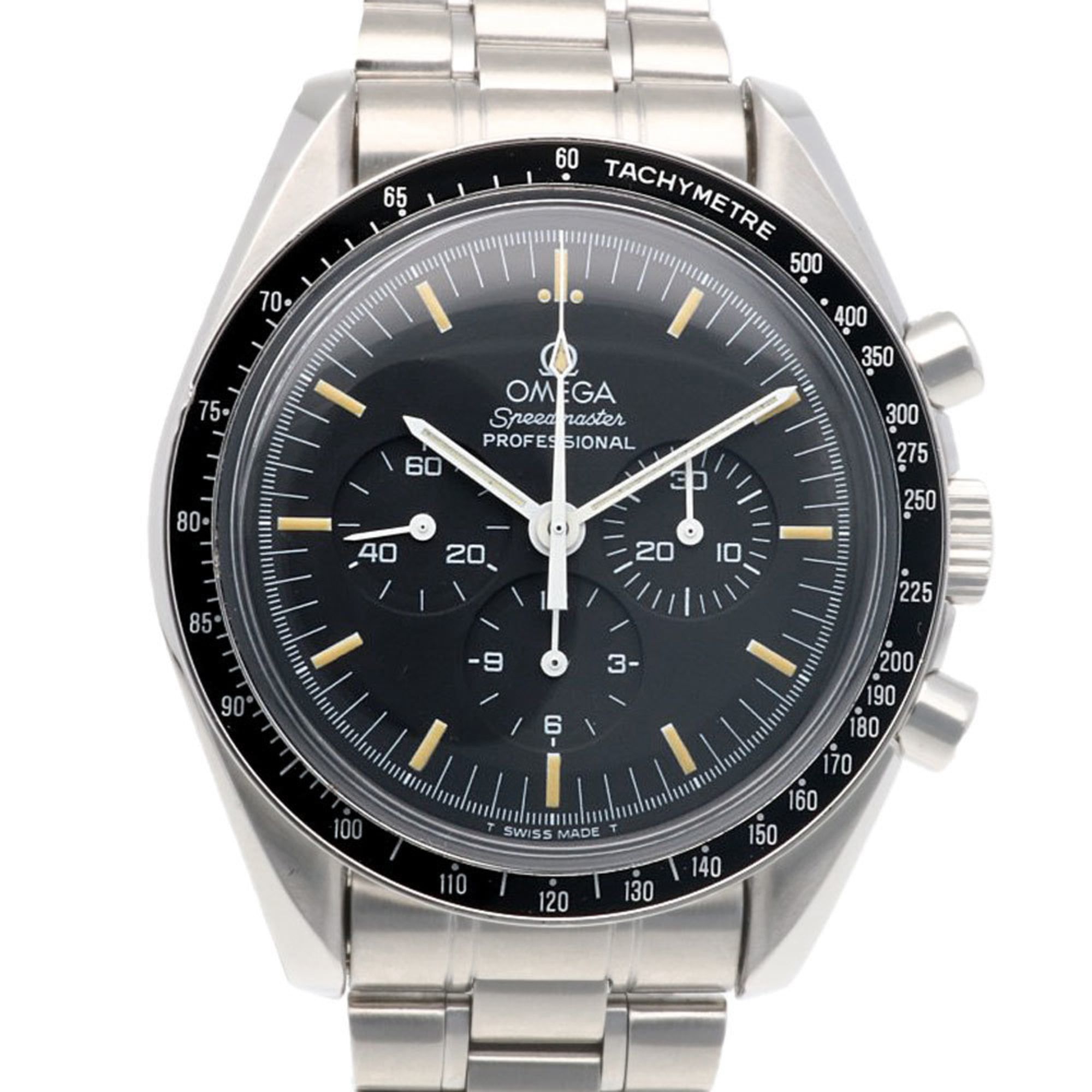 Omega Speedmaster Men's Stainless Steel Automatic Chronograph Watch, Non-Waterproof, Overhauled