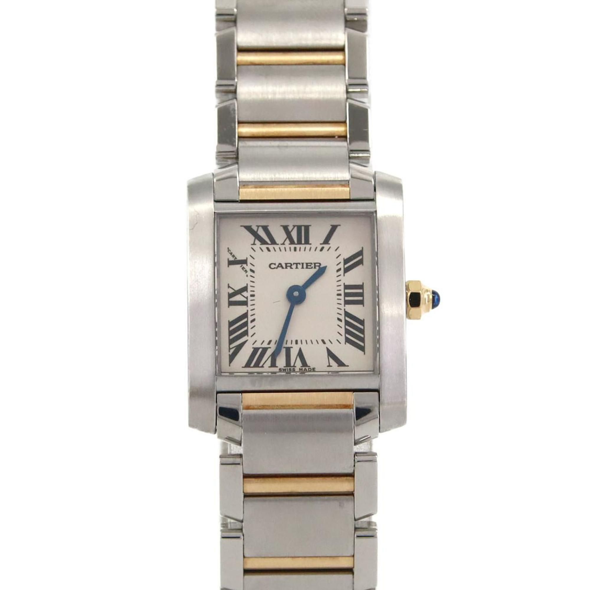 Cartier Tank Française SM Two-tone Watch W51007Q4 SSxYG Quartz Movement