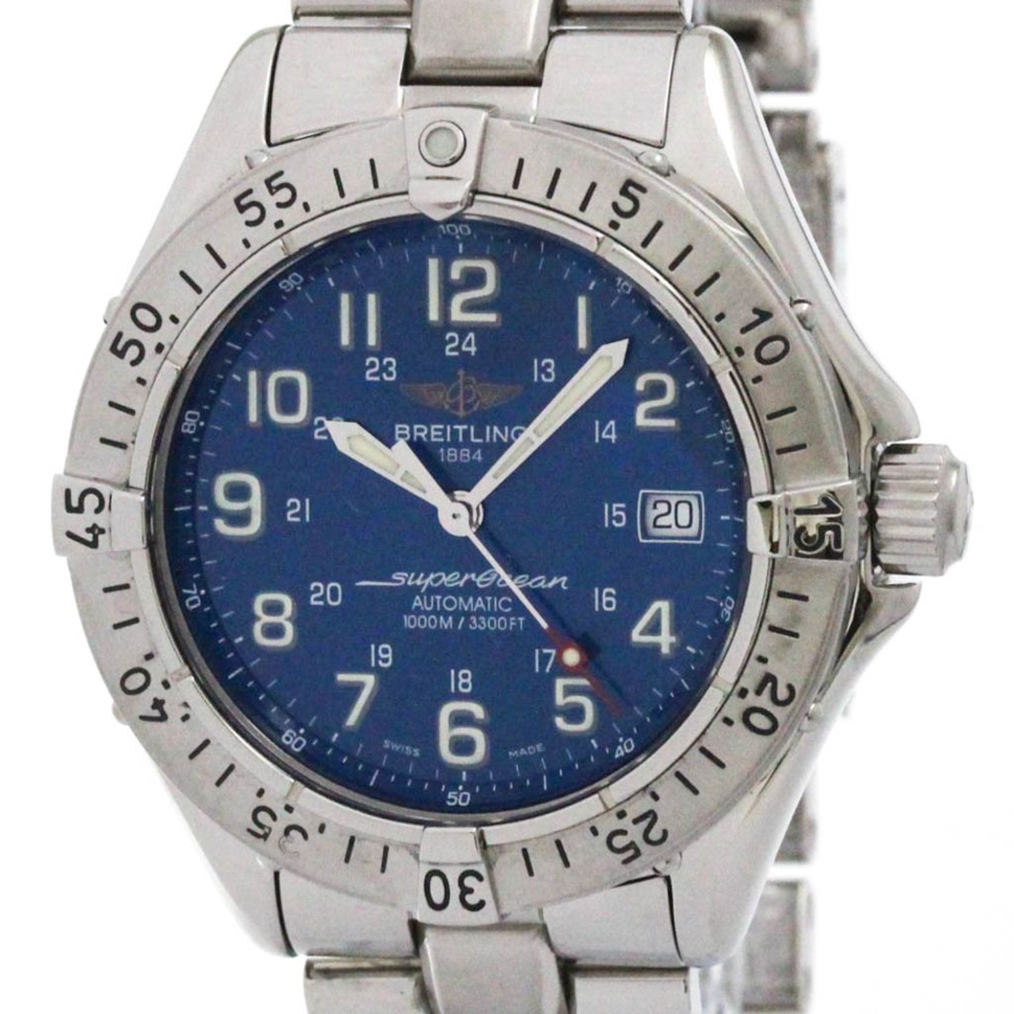 BREITLING Super Ocean Steel Automatic Mens Watch A17340 Polished