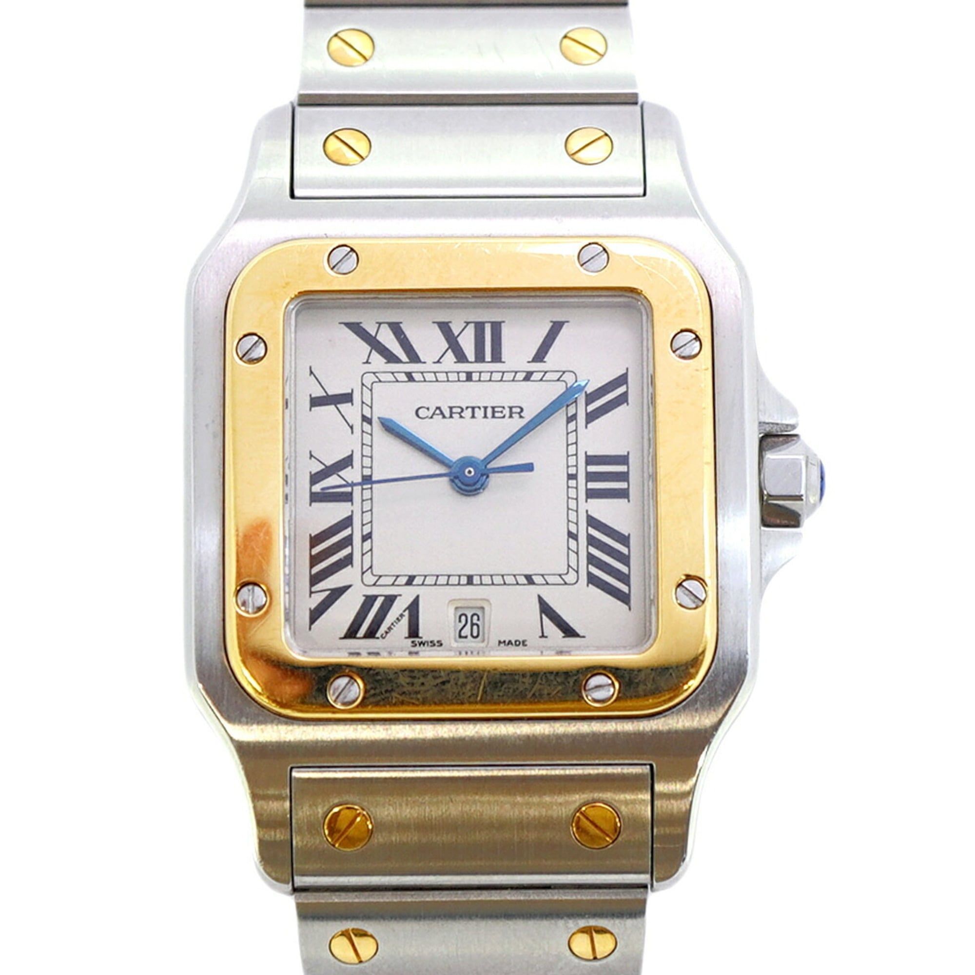 Cartier Santos Galbe LM W20011C4 Silver Dial Boys' Watch