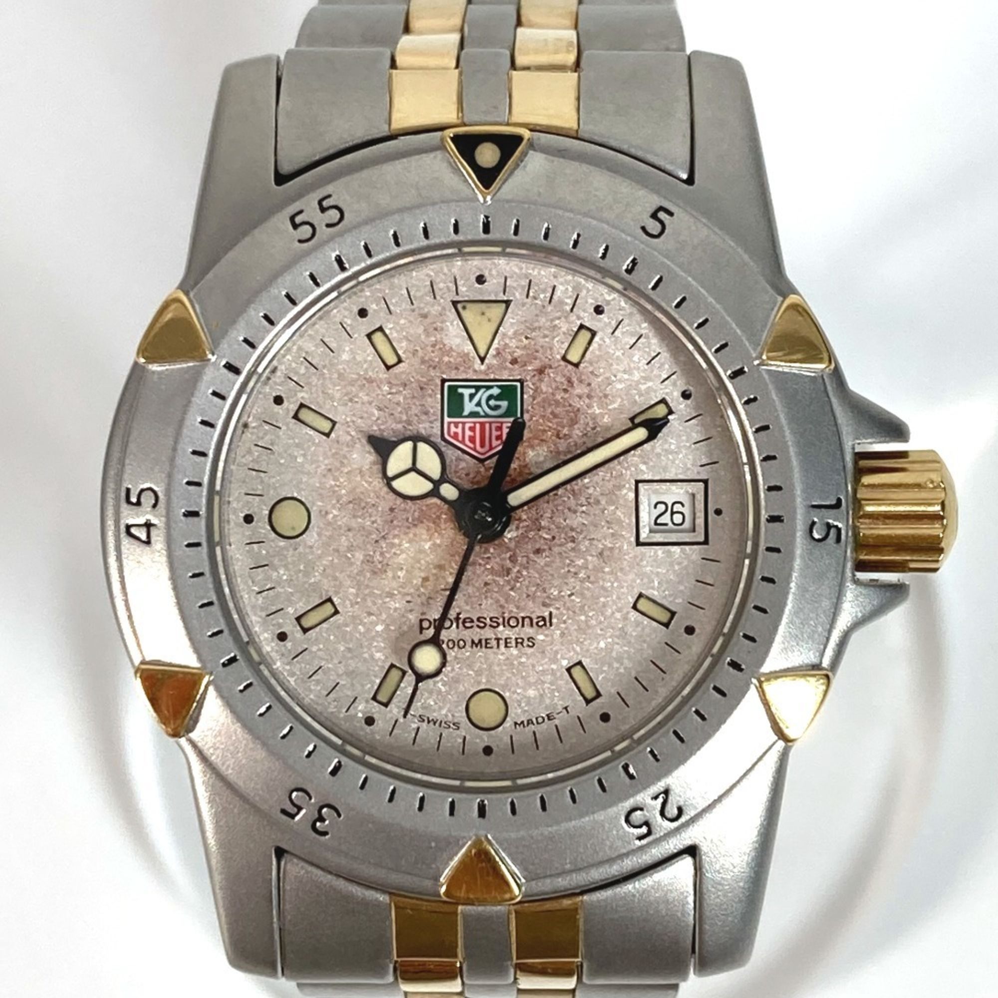 TAG HEUER 955.708G-20 Professional 200m Watch, Ladies' SS GP, Silver
