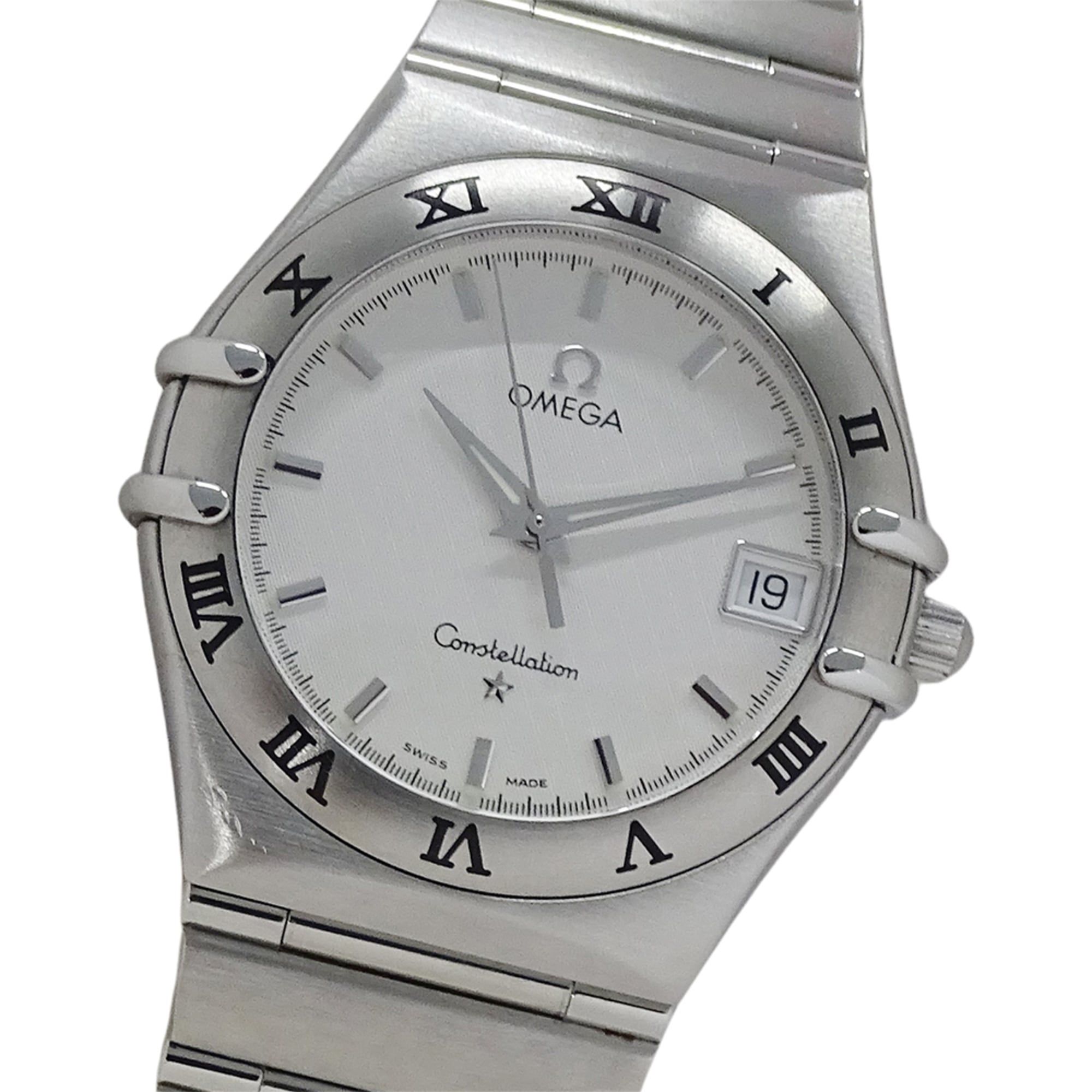 OMEGA Constellation 1512.30 Men's Watch, Date, Quartz, QZ, Stainless Steel, Silver, Polished