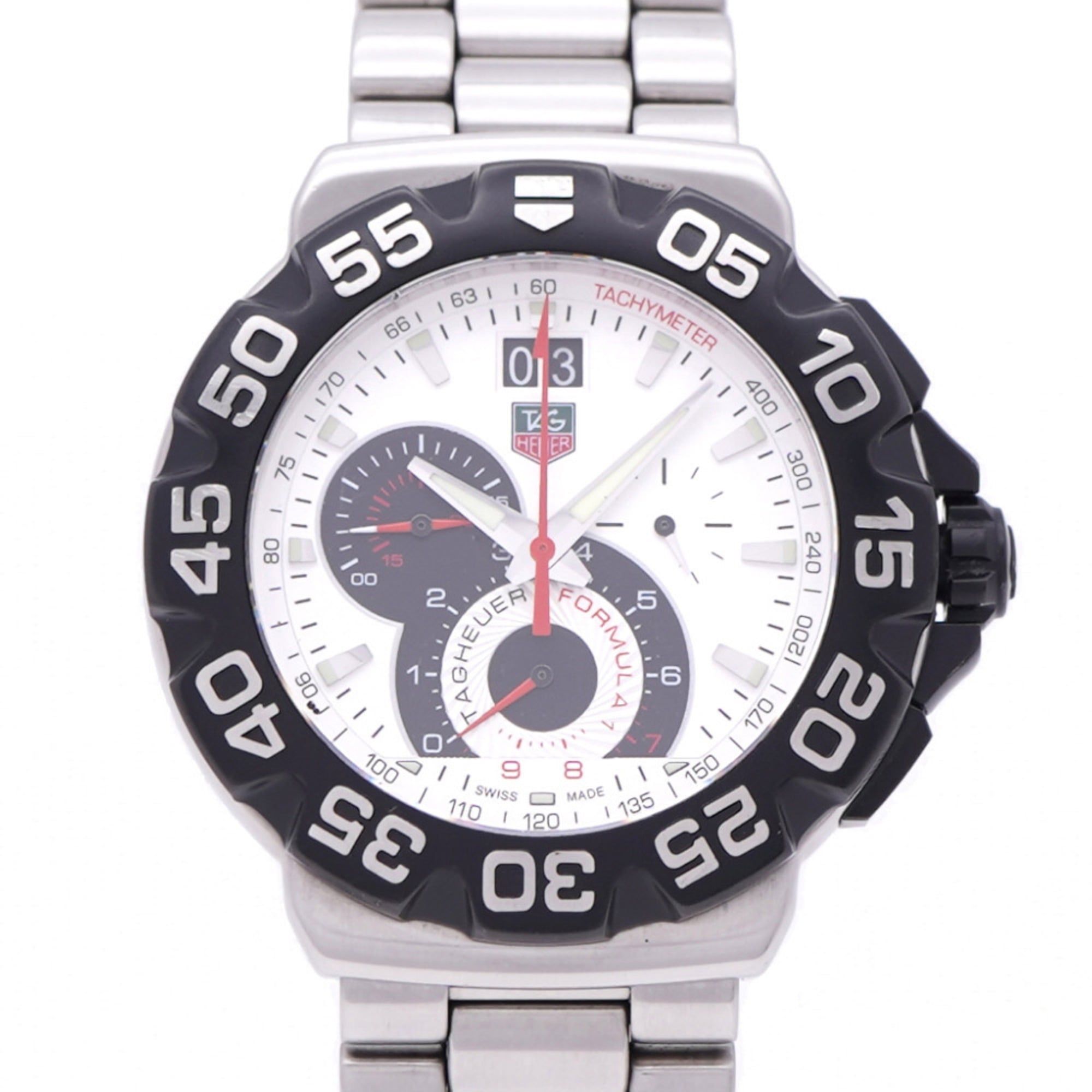 TAG Heuer Formula 1 Grand Date Chronograph CAH1011.BA0854 Quartz Watch with Stainless Steel and Silv