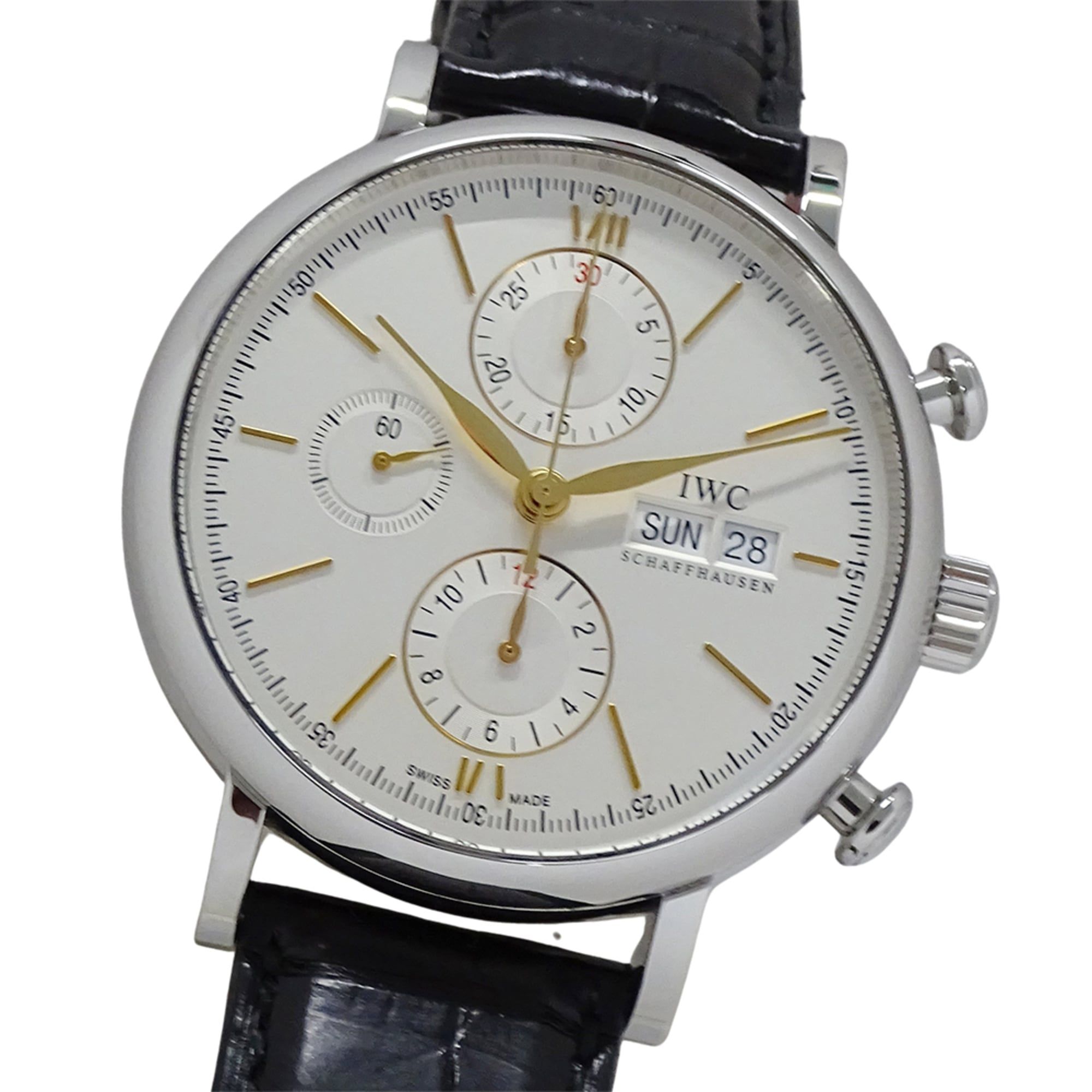 IWC International Watch Company Portofino IW391022 Men's Brand Chronograph Automatic AT Stainless St