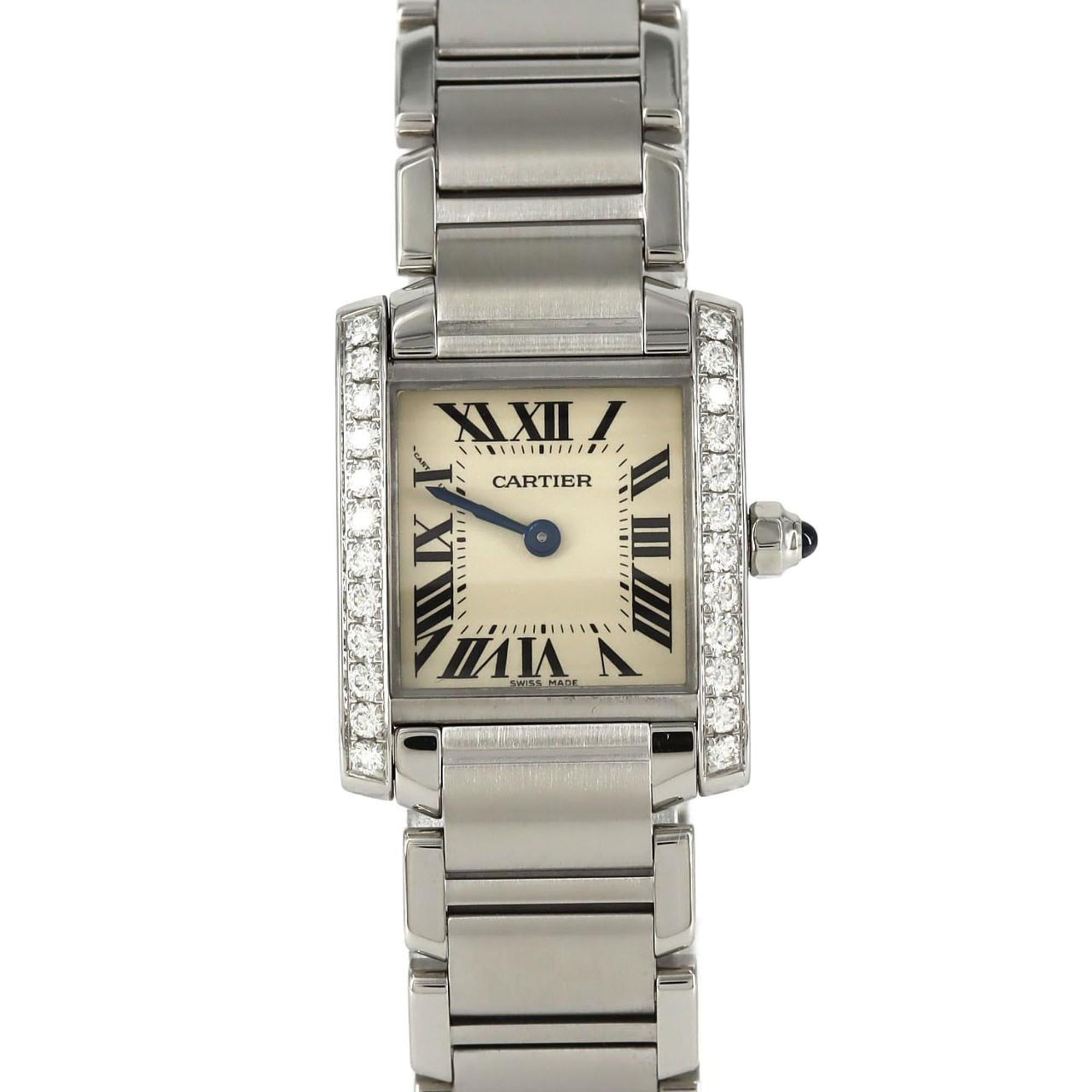 Cartier Tank Française SM D W4TA0008 Stainless Steel Quartz Watch