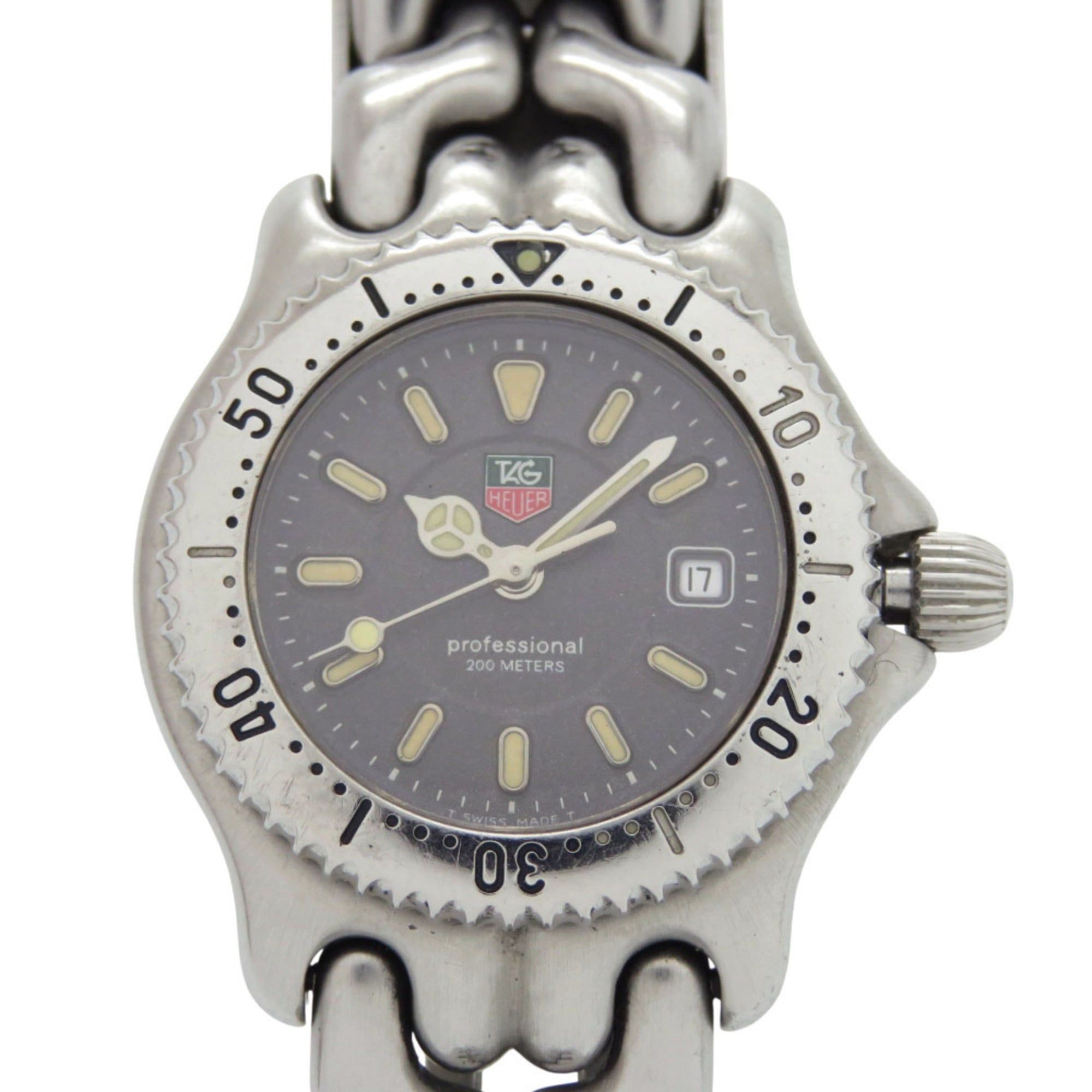 TAG Heuer Cell Date WG1313-2 Stainless Steel Gray Quartz Watch 0667TAG HEUER
