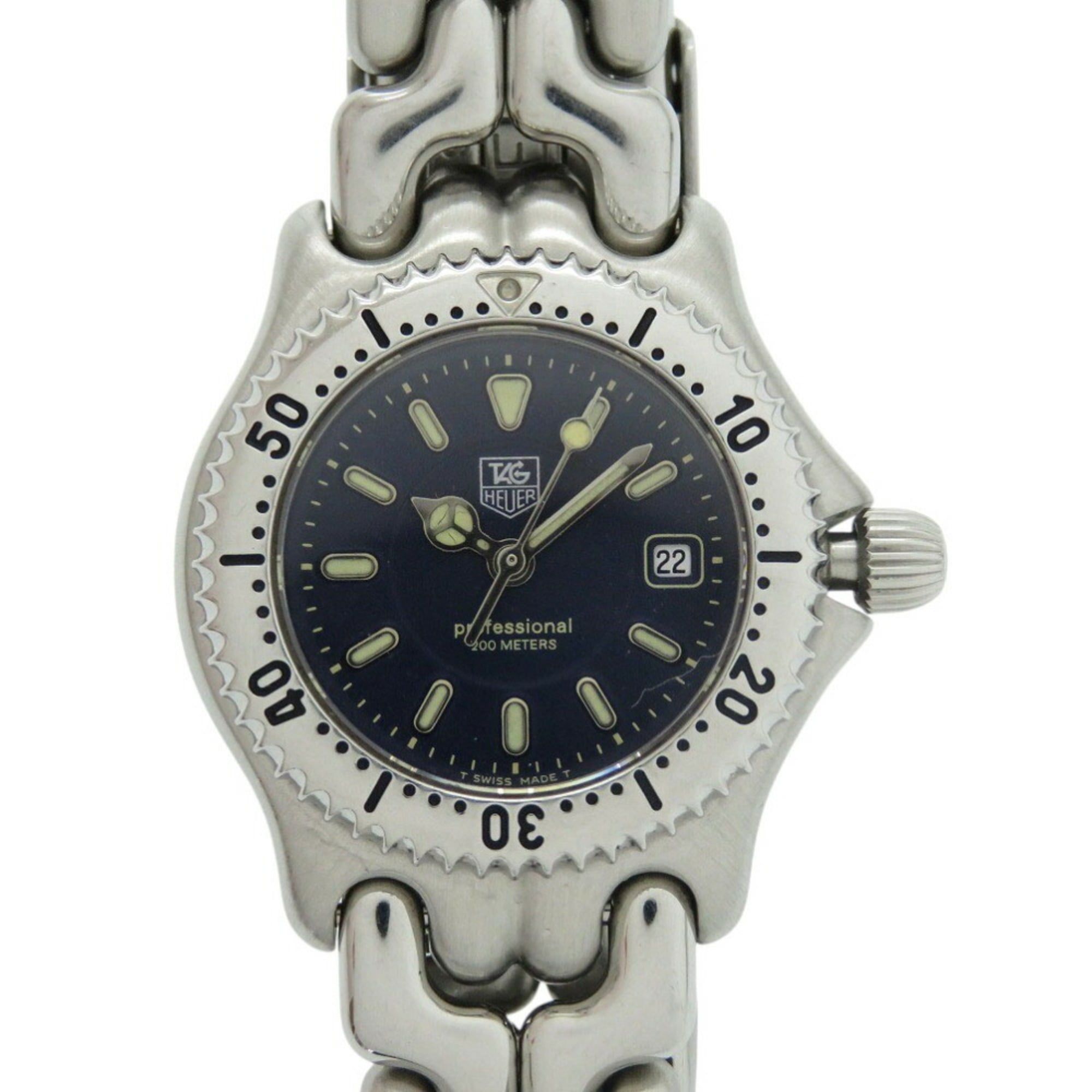 TAG Heuer Cell WG1317-2 SS Navy Silver Quartz Watch 1495TAG HEUER