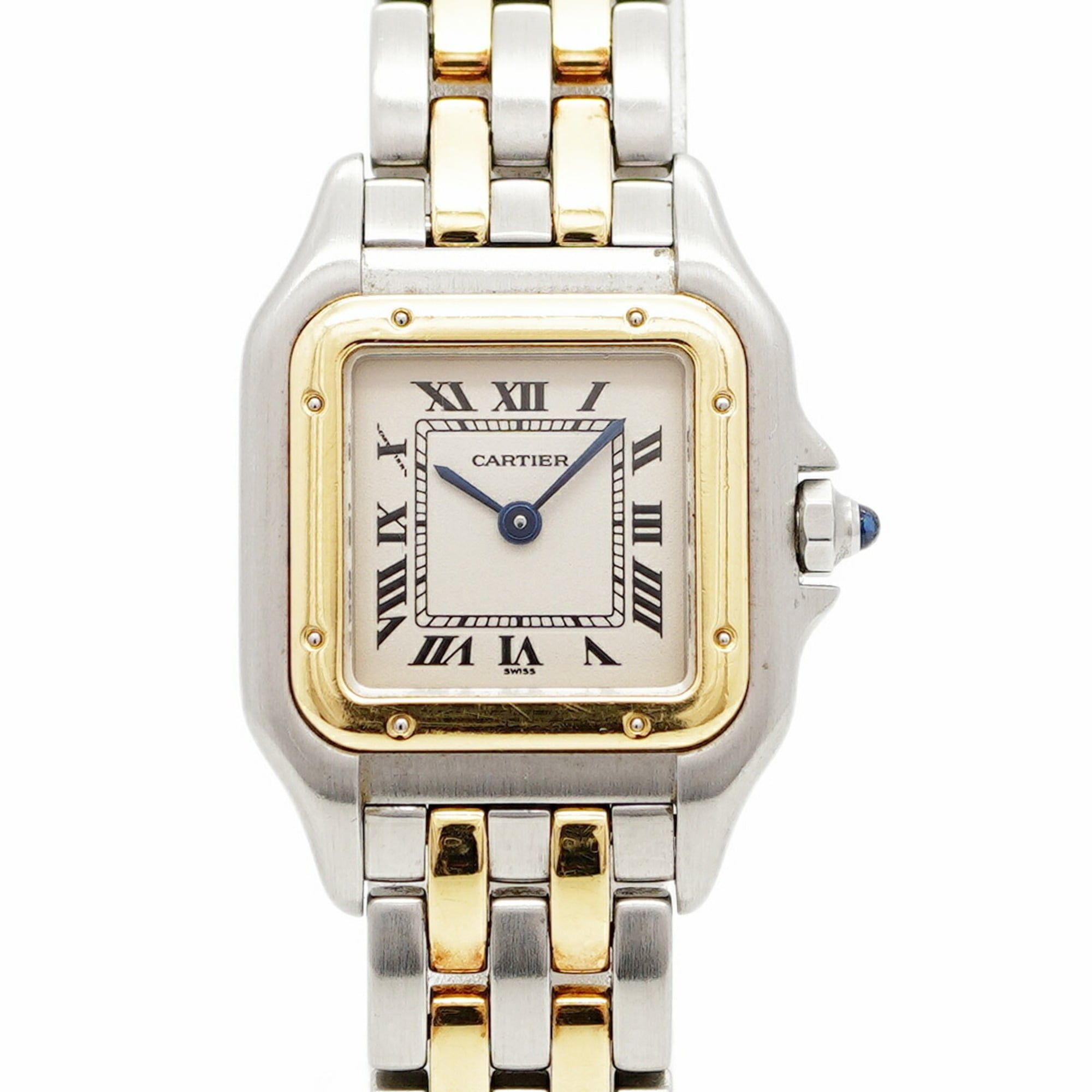 Cartier Panthère SM Two-tone Watch W25029B6 White Dial Women's