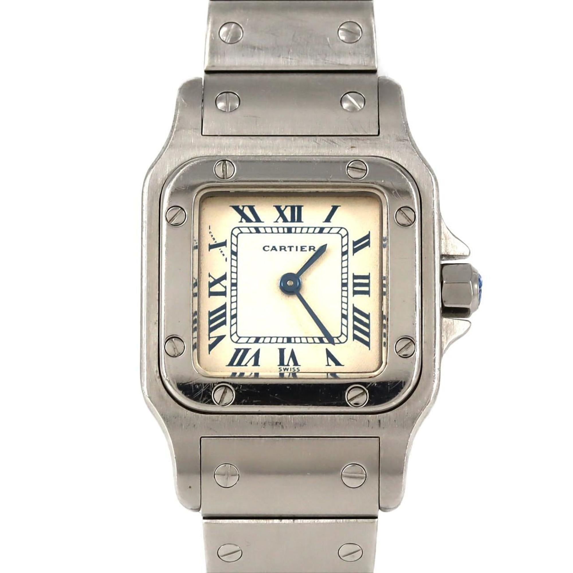 Cartier Santos Galbe SM W20017D6 Stainless Steel Quartz Watch