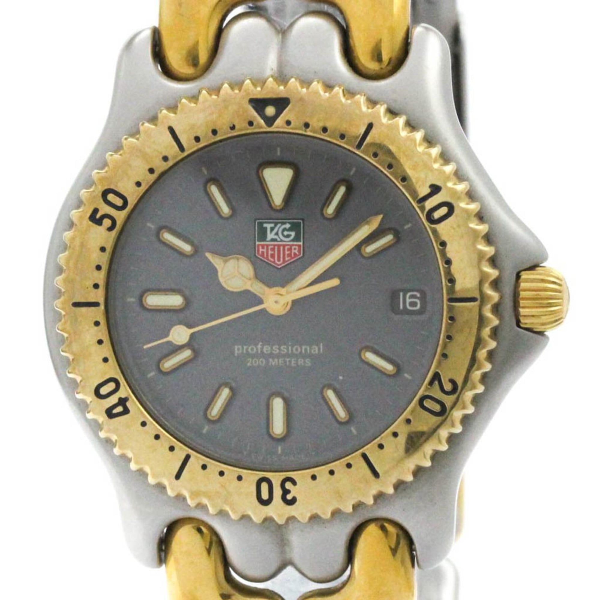 Polished TAG HEUER Sel 200M Gold Plated Steel Quartz Mens Watch S95.206