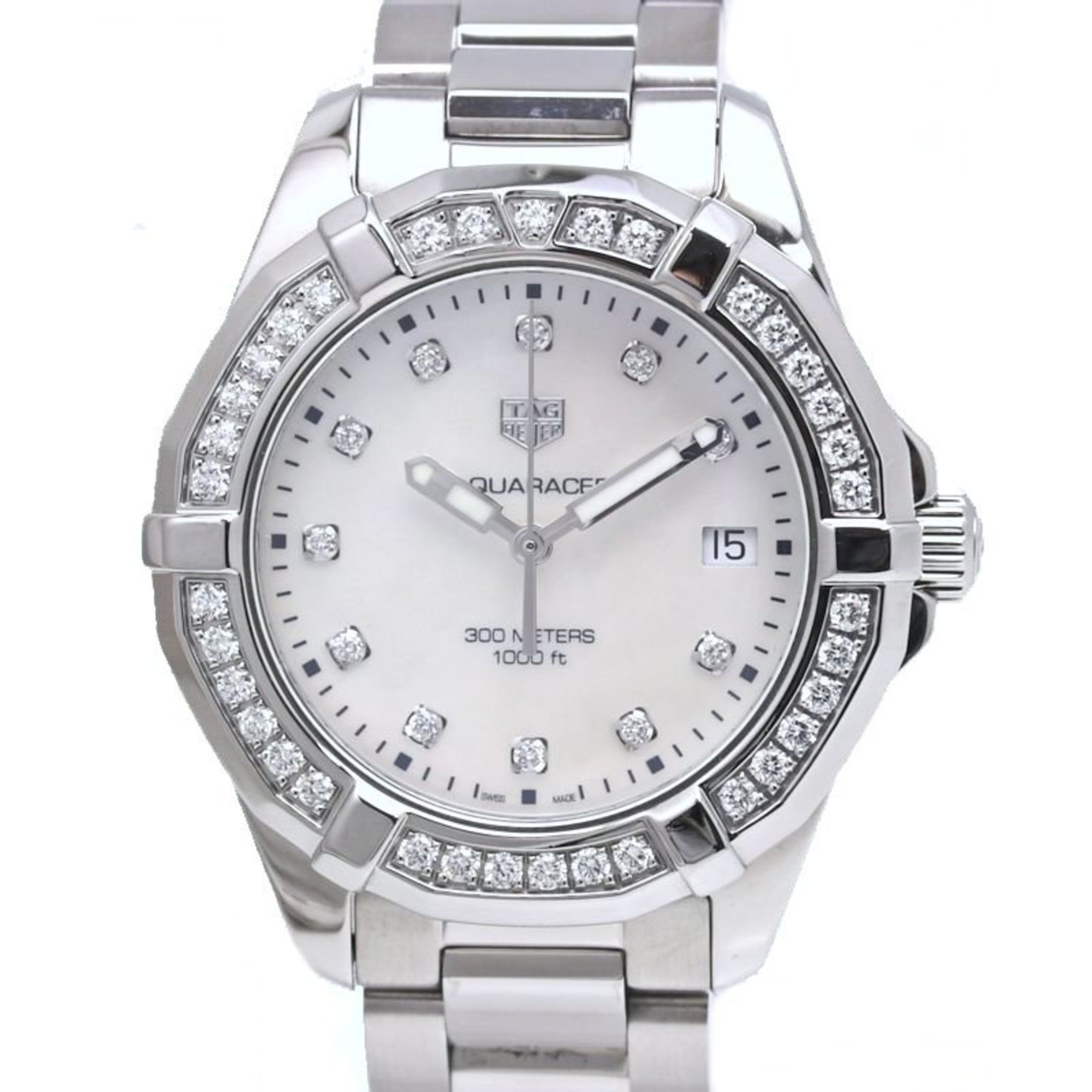 TAG HEUER Aquaracer Bezel with 11 Diamonds, Women's Watch WBD131C.BA0748SS, 39972