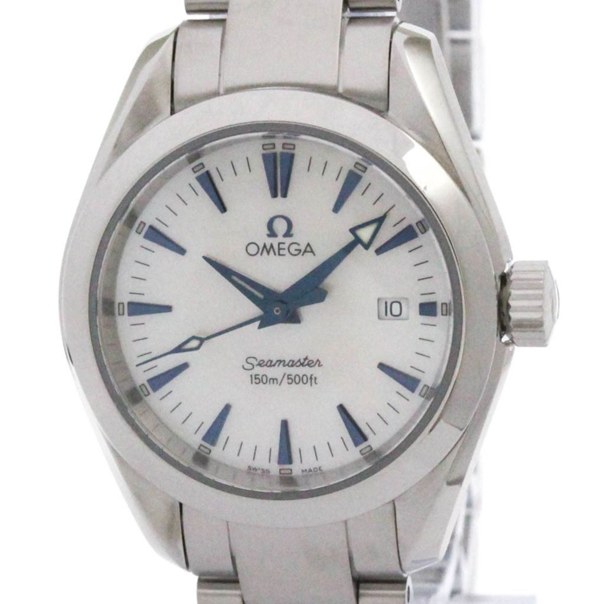 OMEGA Seamaster Aqua Terra MOP Dial Steel Ladies Watch 2577.70 Polished