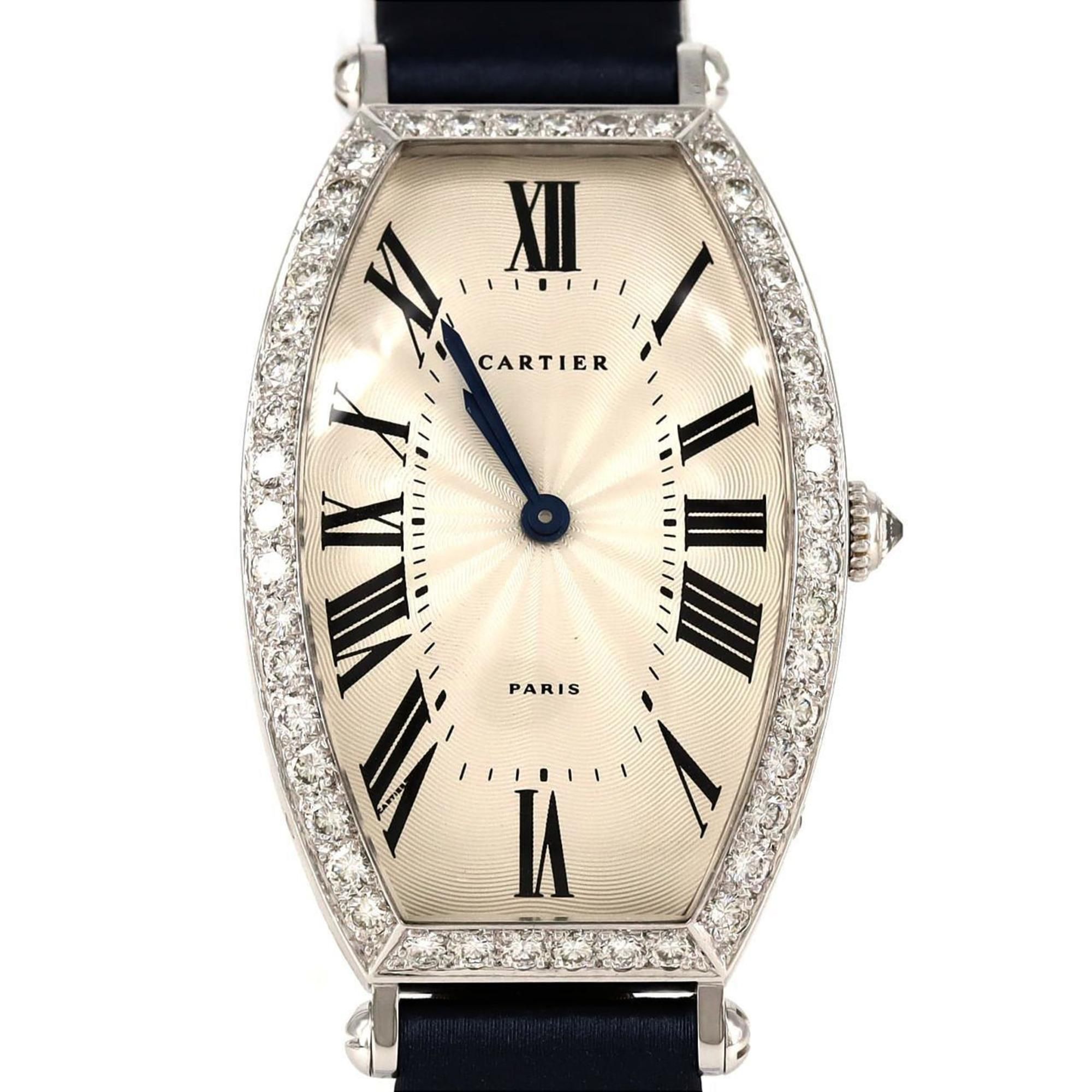 Cartier Tonneau LM WG D WA502451 Watch, Manual Winding