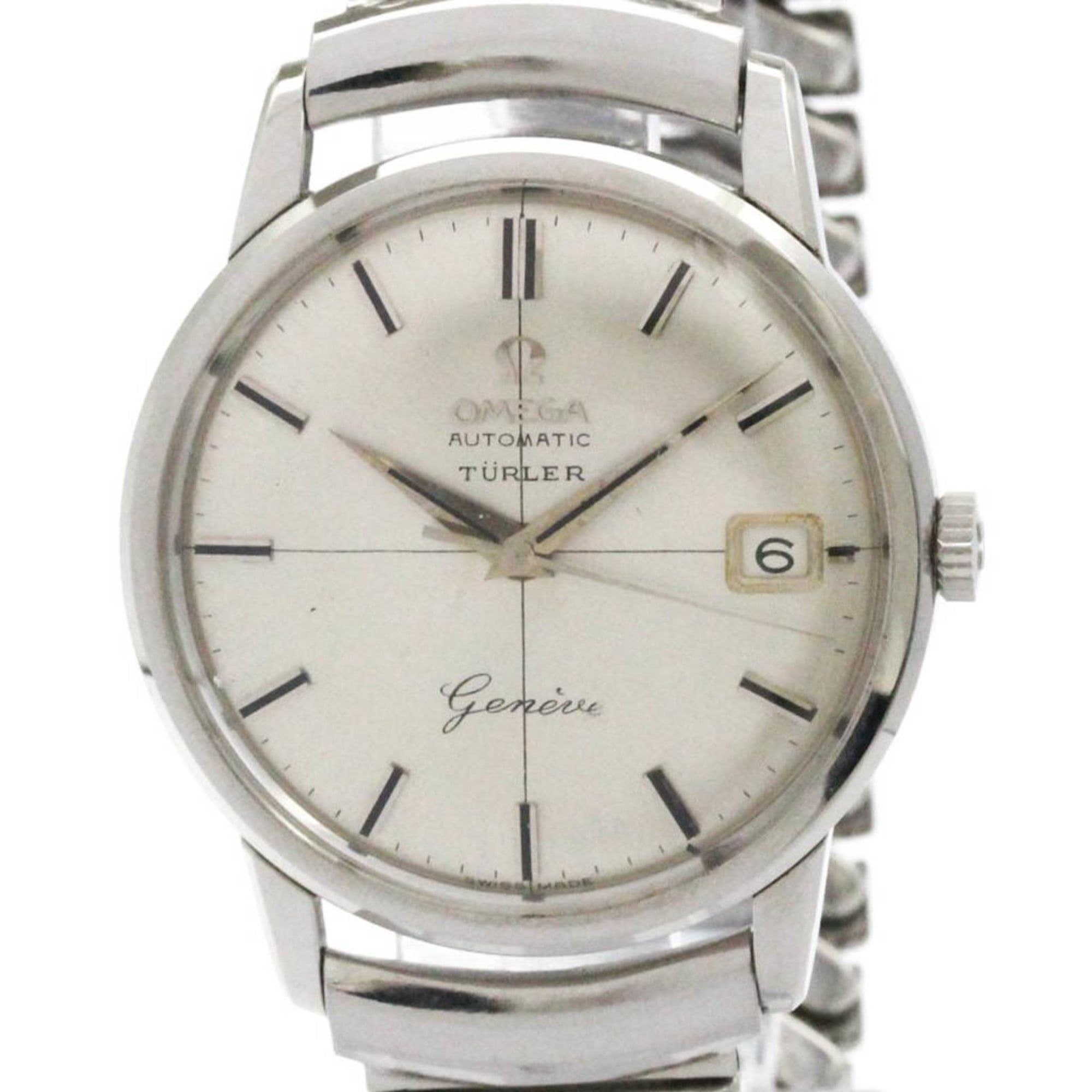 OMEGA Geneve Turler Cal.563 Steel Automatic Mens Watch 14703 Vintage