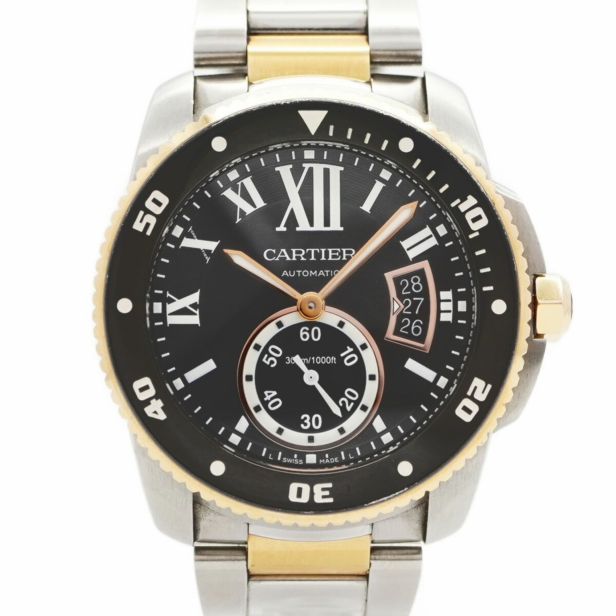 Cartier Calibre de Diver W7100054 Black Dial Men's Watch
