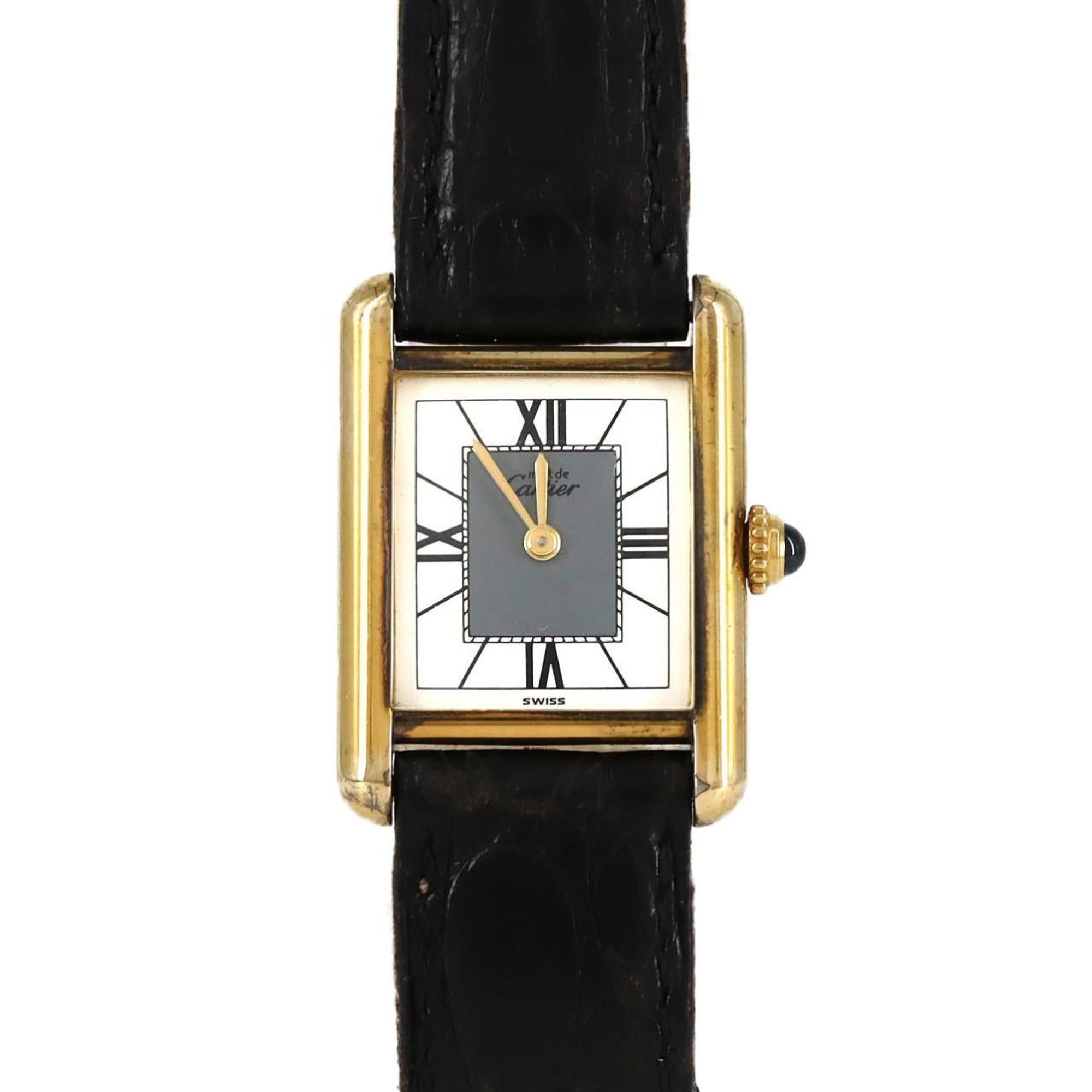 Cartier Must Tank SM GP W1004054 Quartz Watch