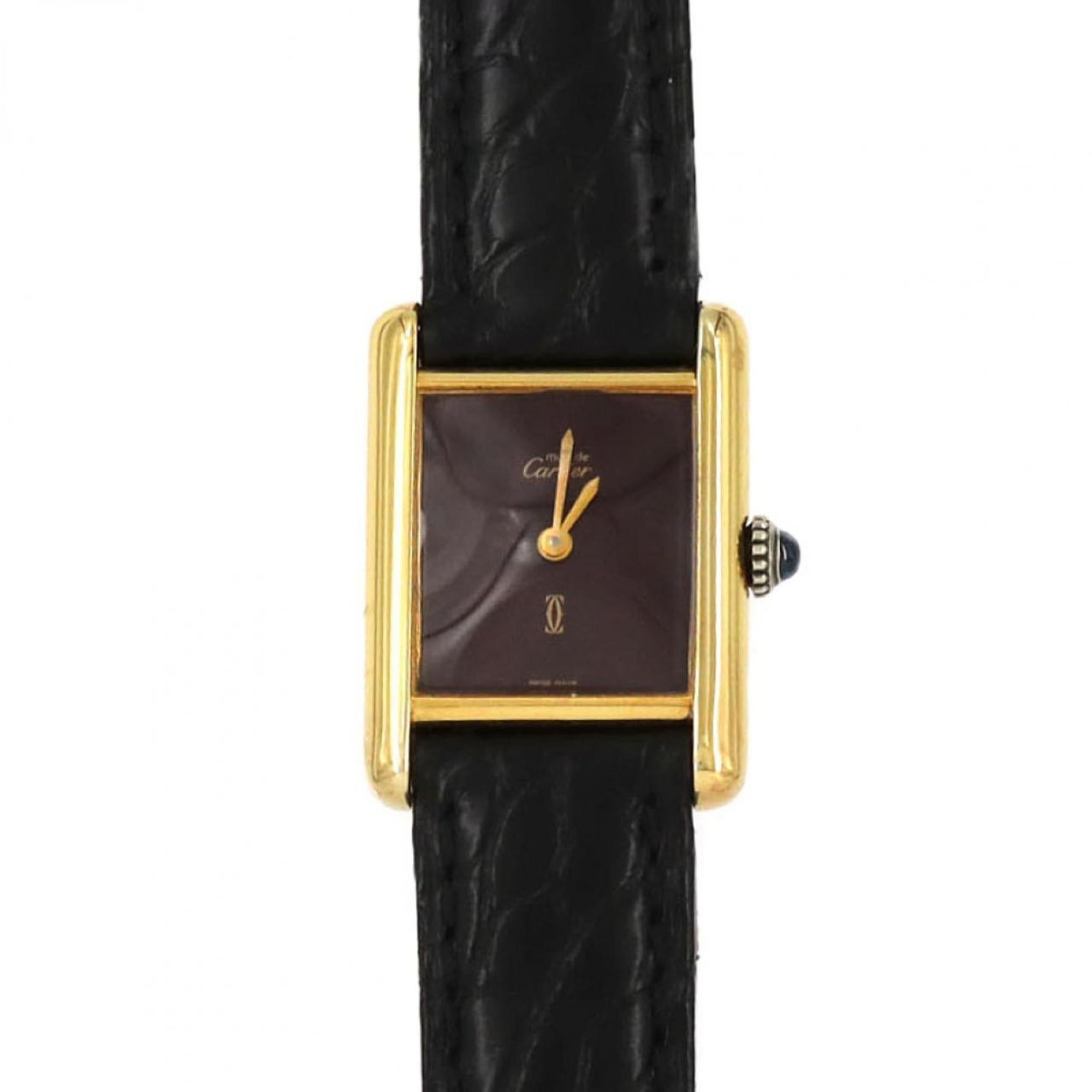 Cartier Must Tank SM GP 82975713 Watch, Manual Winding
