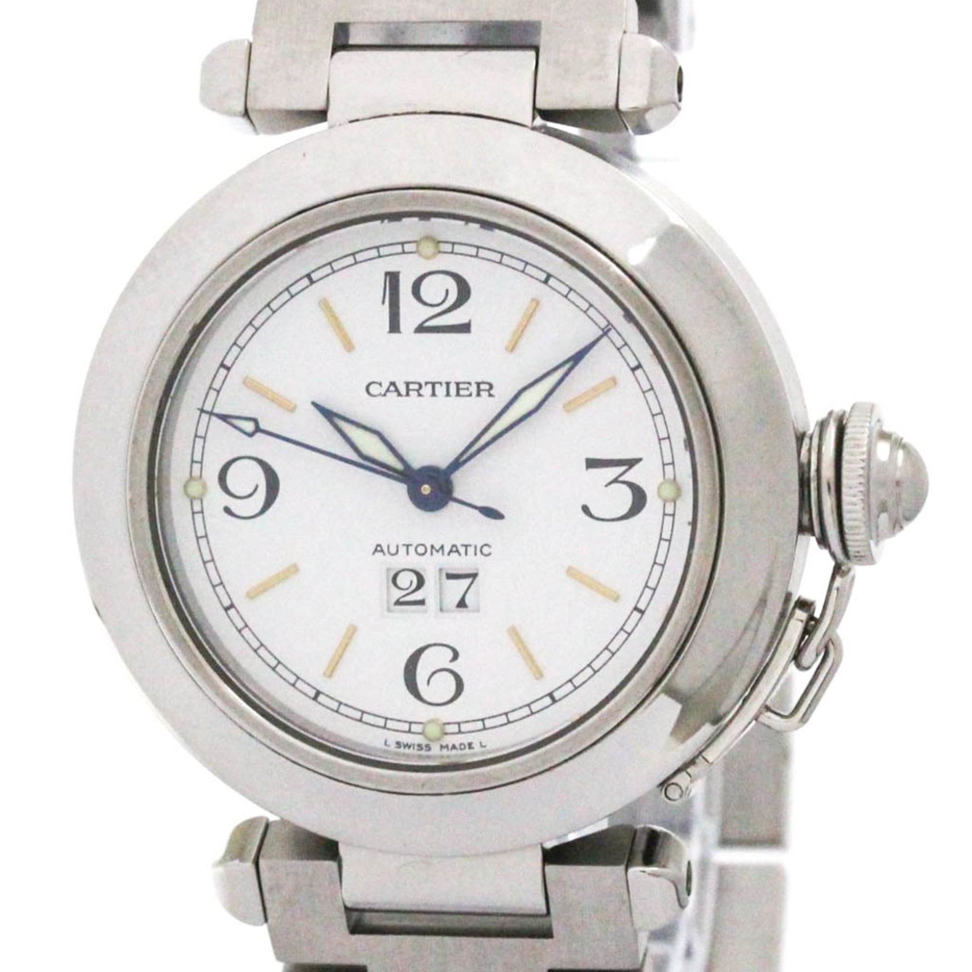 CARTIER Pasha C Big Date Steel Automatic Unisex Watch W31044M7