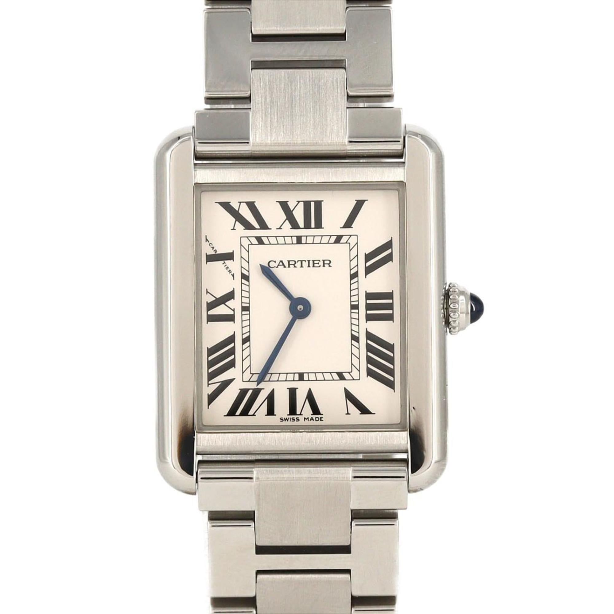 Cartier Tank Solo SM W5200013 Stainless Steel Quartz Watch