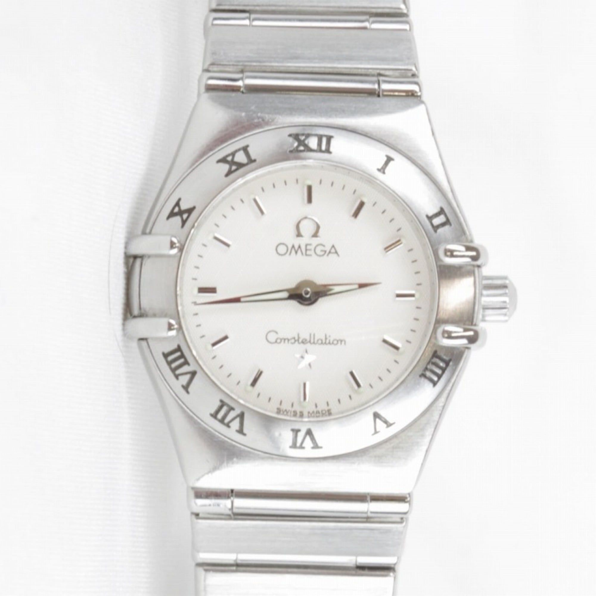 OMEGA Constellation 1562.30 Quartz Battery-Powered Stainless Steel Watch with Silver and White Dial