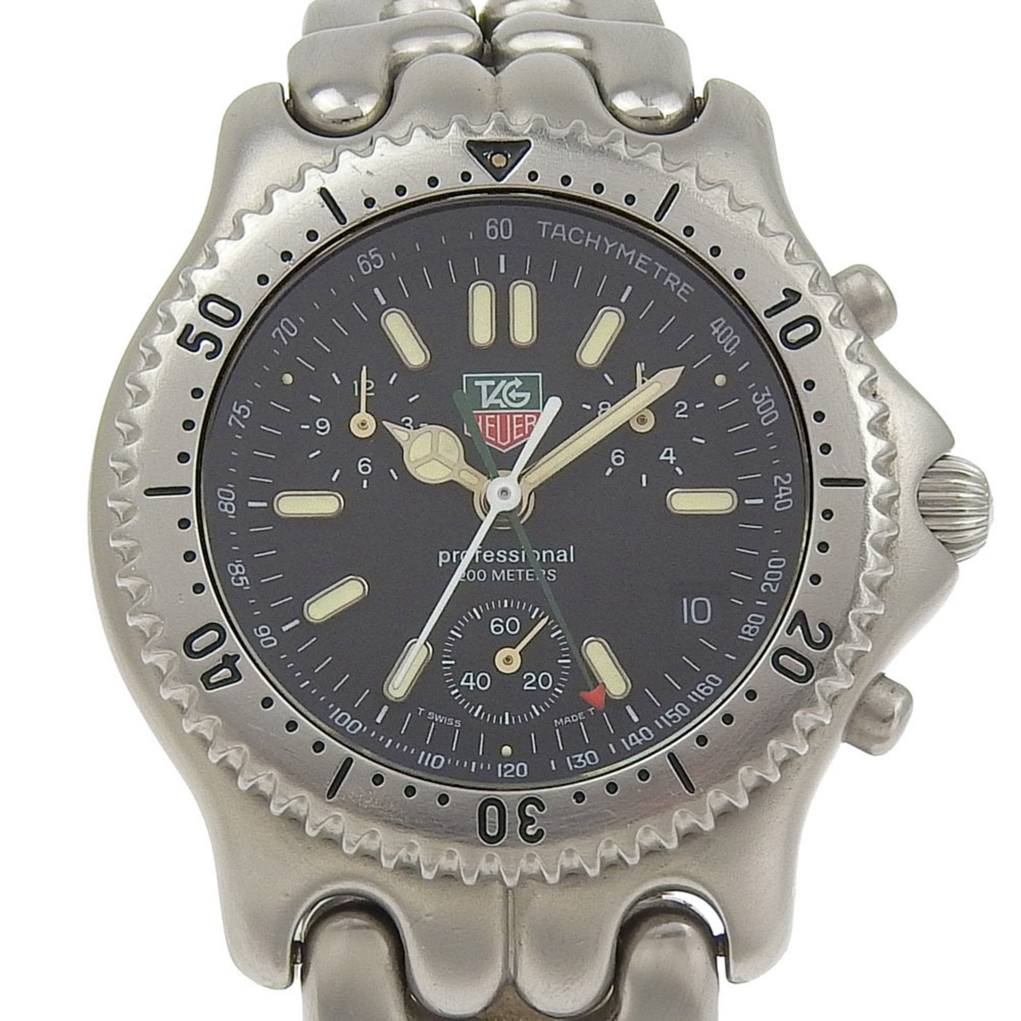 TAG HEUER Cell Series Watch Professional 200M S39.306 Stainless Steel Quartz Multi-Hand Analog Displ
