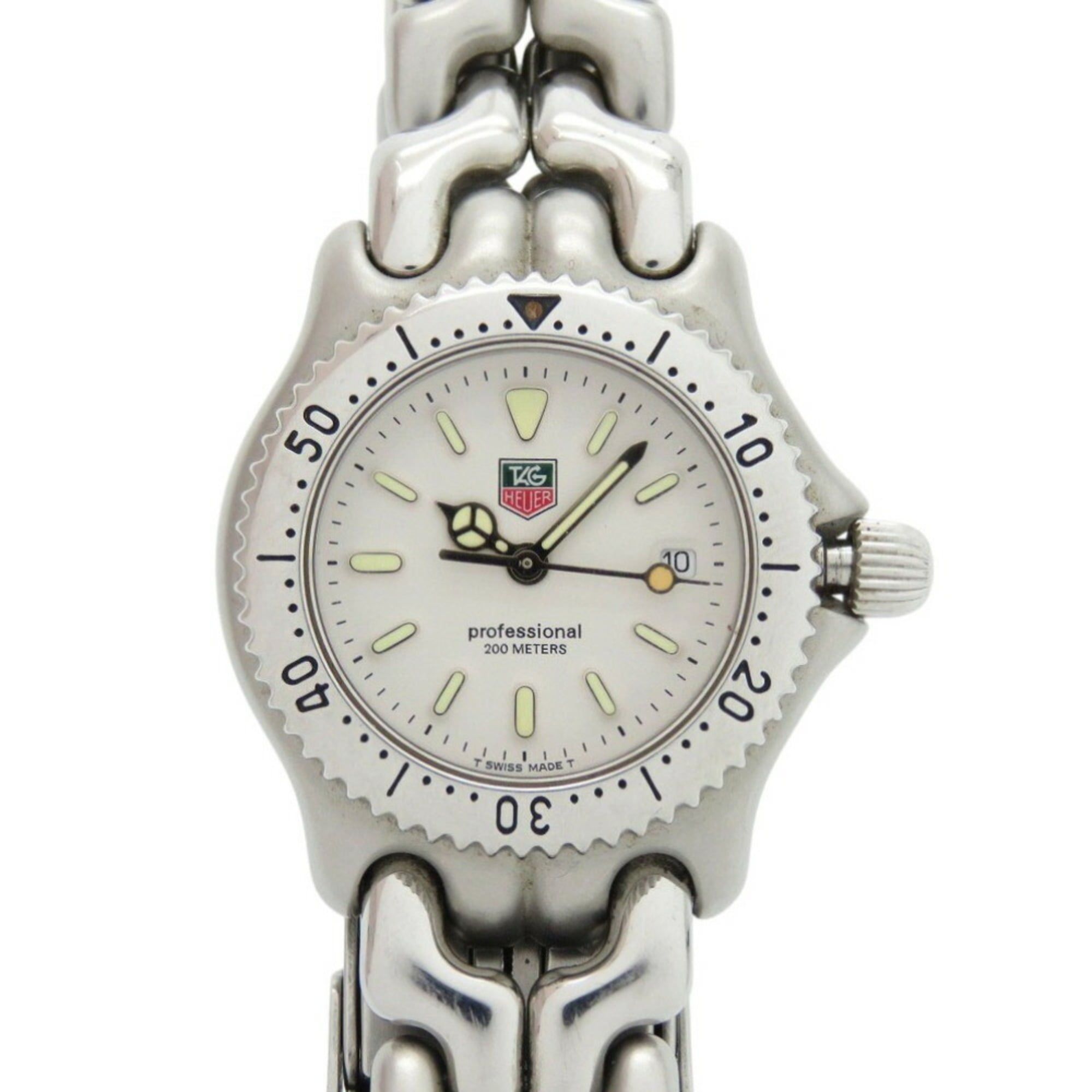 TAG Heuer Sel S99.015 Stainless Steel White Quartz Watch with Dial 1499TAG HEUER