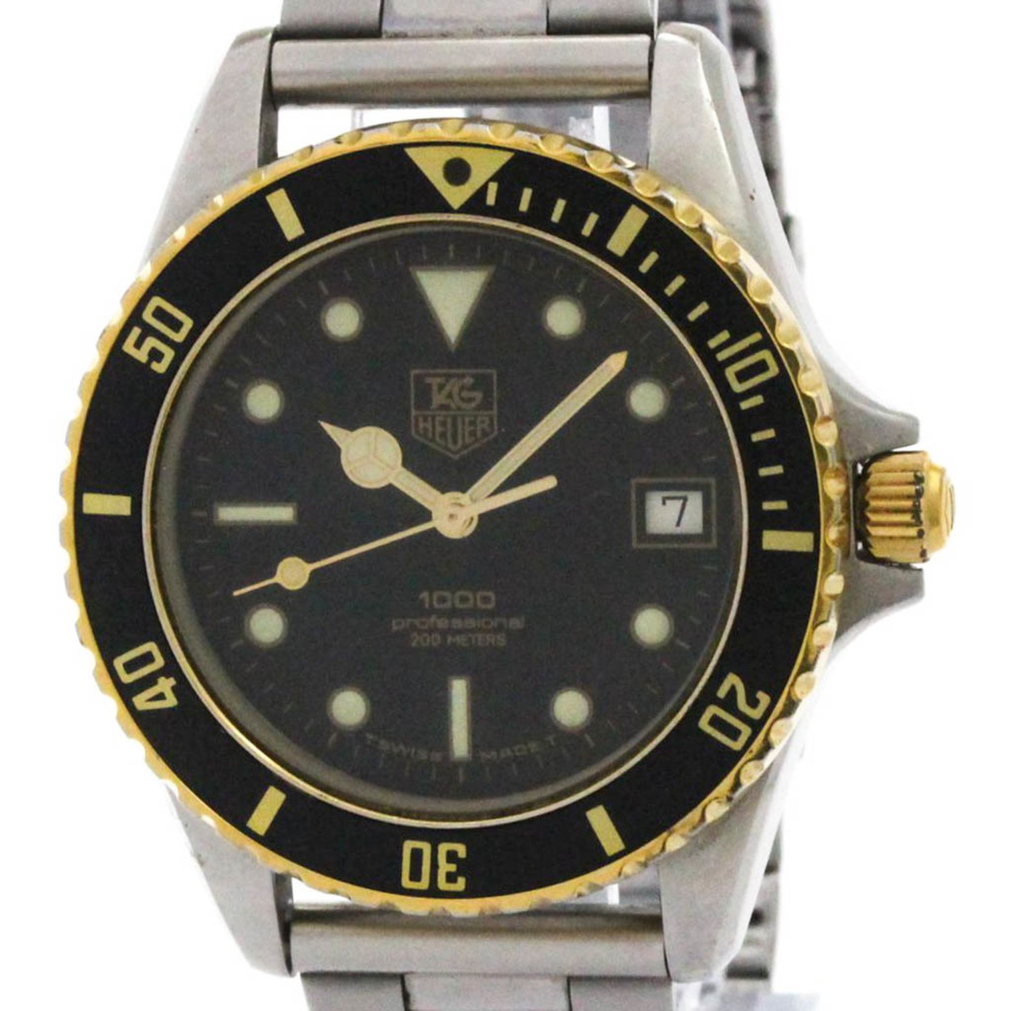 TAG HEUER 1000 Professional Gold Plated Steel Watch 980.020