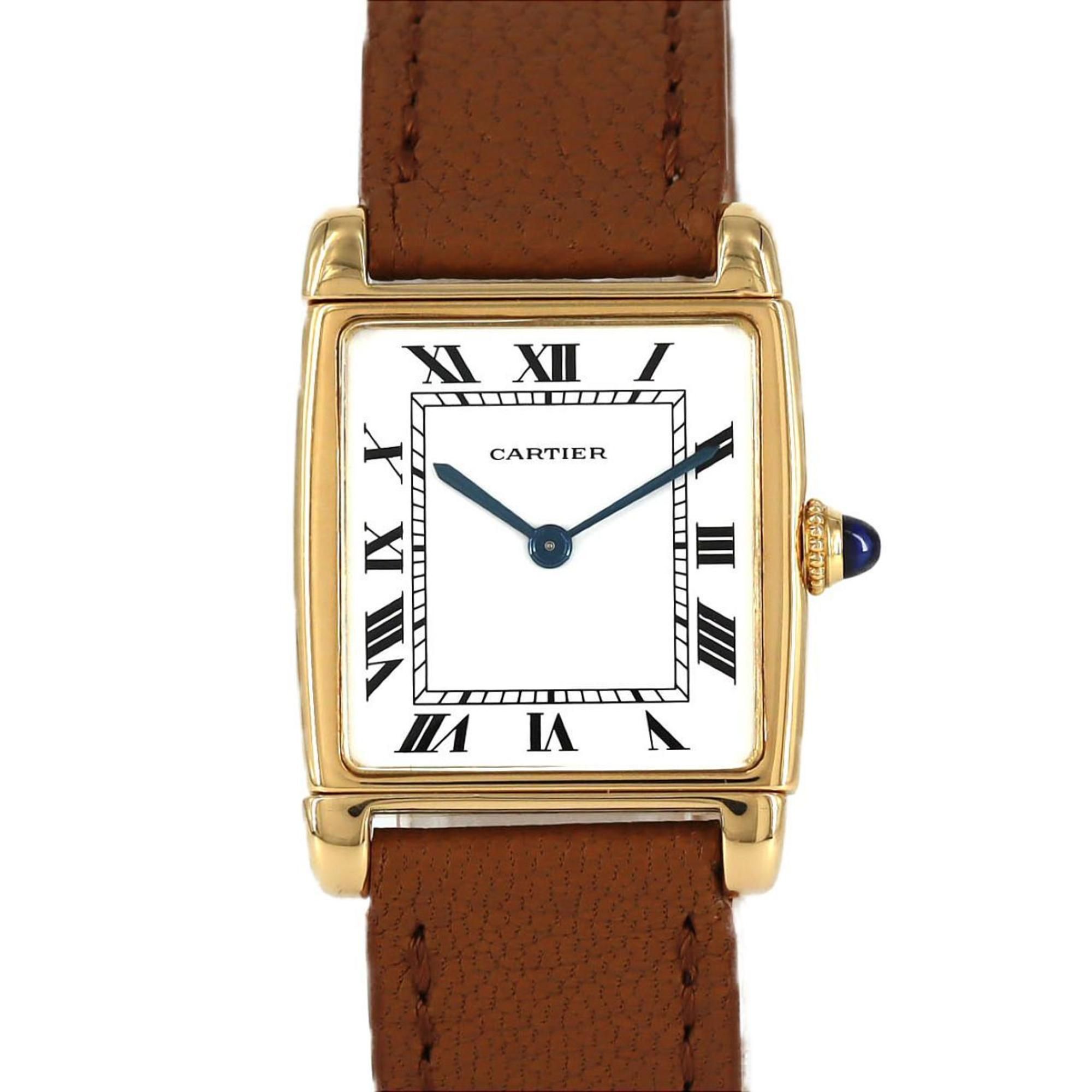 Cartier Tank Reverso LM YG watch, manual winding