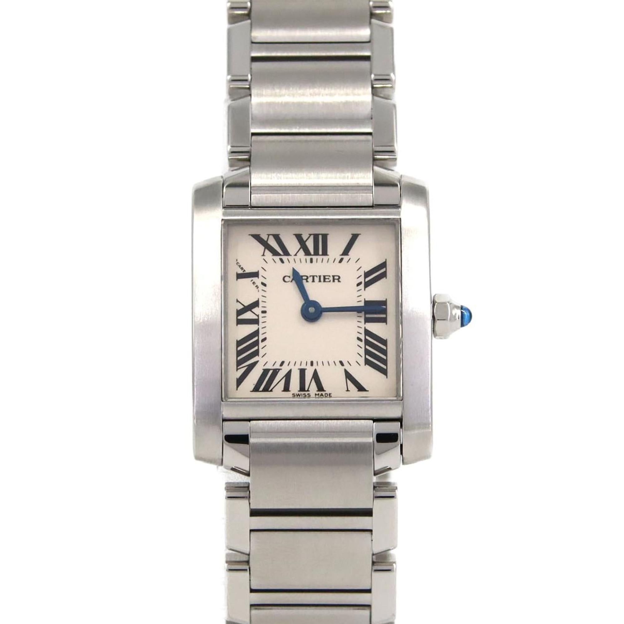 Cartier Tank Française SM W51008Q3 Stainless Steel Quartz