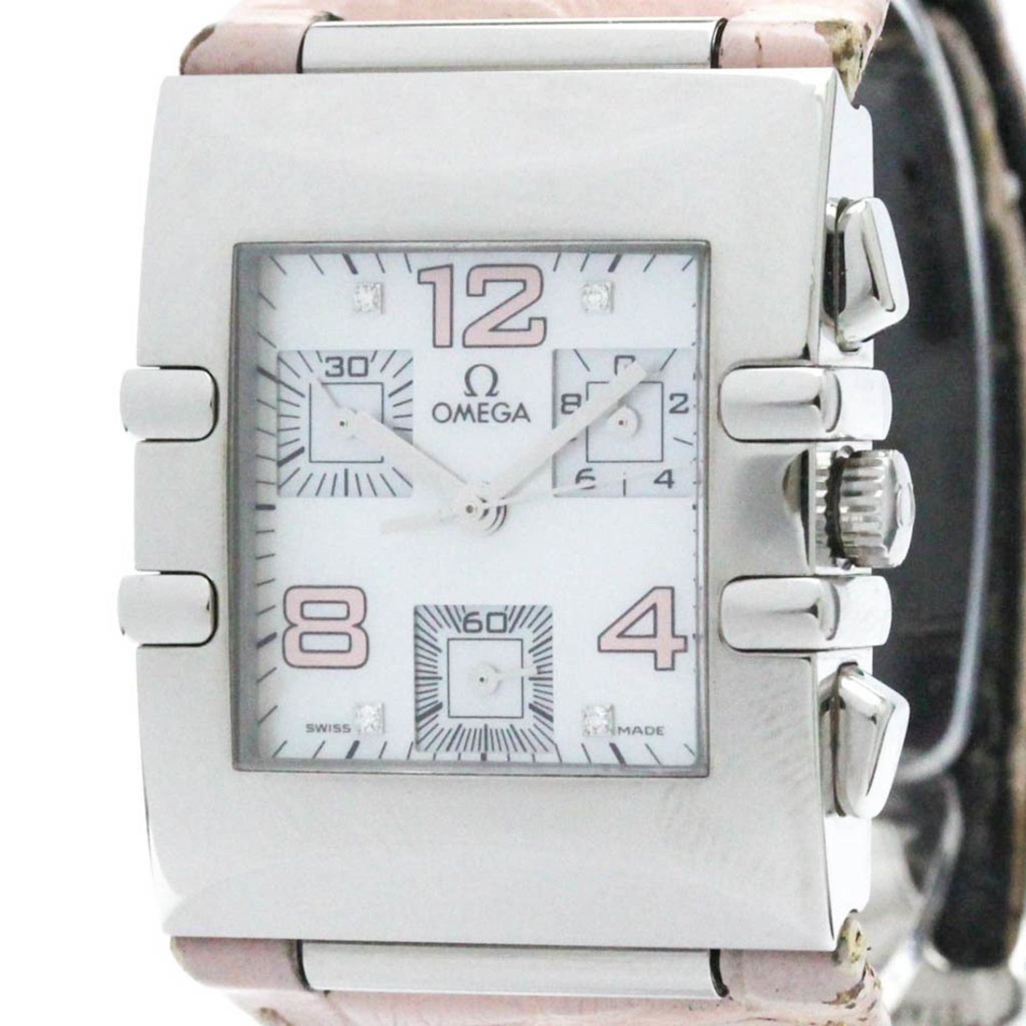 OMEGA Constellation Quadra Diamond MOP Dial Ladies Watch 1841.70.34
