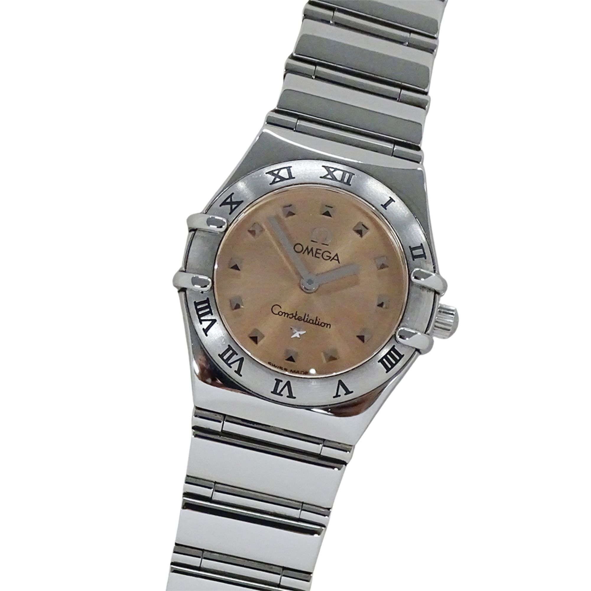 OMEGA Constellation Mini My Choice 1561.61 Women's Quartz Watch, Stainless Steel, Silver, Pink, Poli
