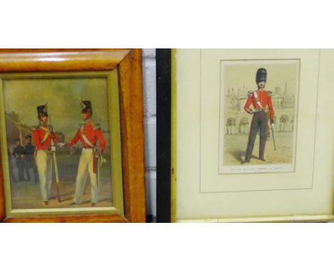 Two Military prints to include 'The Honorable Artillery Company of London' and another, in glazed frames, largest 27 x 32cm o