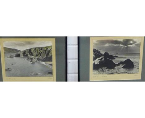 Pair of Ratter photographic prints to include 'Winter Sun Rays in Shetland' and another, in glazed frames, 24 x 18cm, (2) 