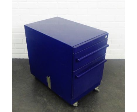 Ettore Sottsass for Olivetti, blue Systema cabinet, 55 x 42cm 