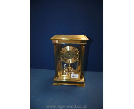 A brass Mantle Clock - Acctim quartz