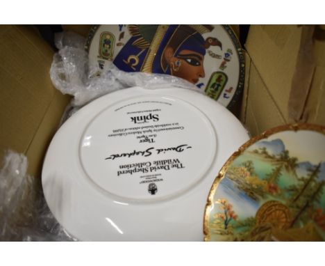 A selection of ceramic display plates of various designs
