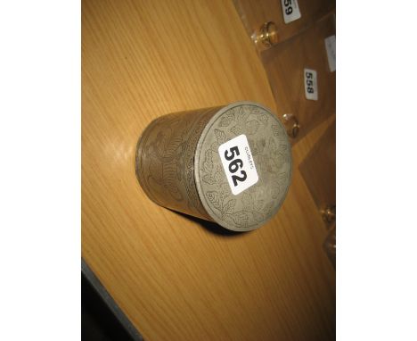 19TH CENTURY LEAD TEA CADDY