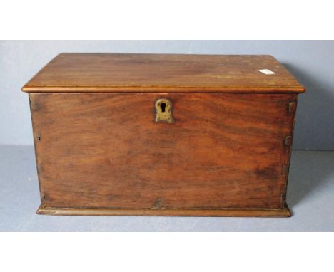 Antique Chinese hardwood tea caddy as inspected