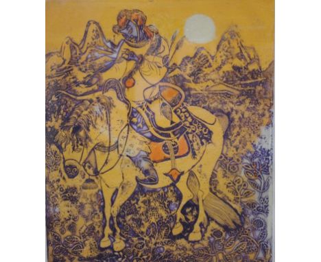 Elaine Alys Haxton (1909-1999)  "Hunter" lithograph edition: 1/12, signed lower right, 37cm X 30.5cm approx