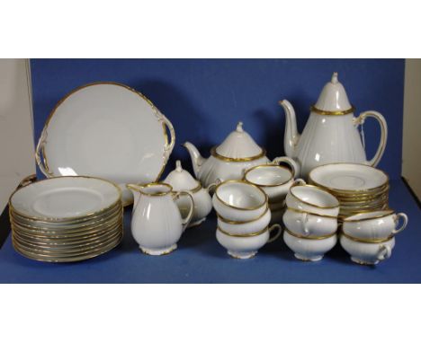 Thirty eight piece Thomas Bavaria tea & coffee set including coffee pot and teapot, lidded sugar bowl and creamer, and 11 cup