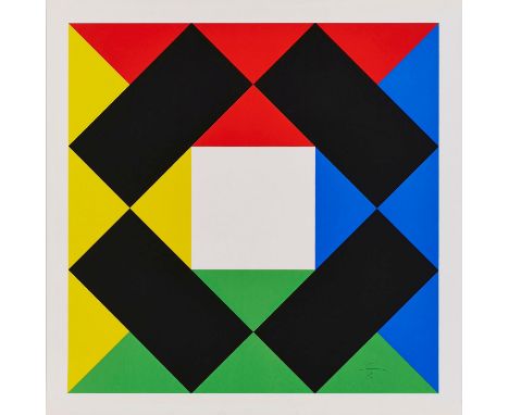 Serigraphie Max Bill1908 Winterthur - 1994 Berlin "Weißes Quadrat" u. re. sign. u. dat. Bill 72 67 x 67 cm (Blattmaß), o. R.