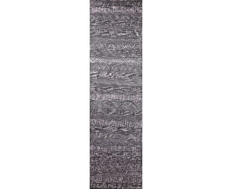 Maria Josette Orsto (1962-2020) Australian Tiwi designSigned verso, synthetic polymer paint on canvas, together with a furthe