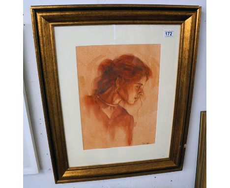 Watercolour - Portrait by Mark Spain