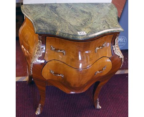 French style marble top commode