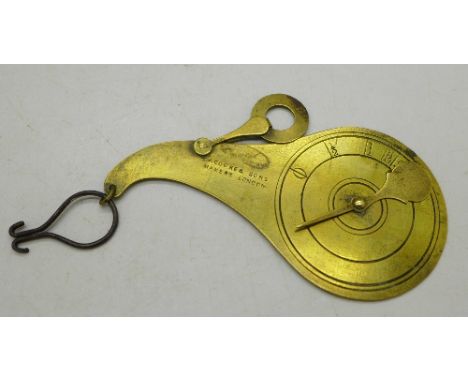Letter scales, J. Cooke & Sons, with scratched date on back May 7 1870