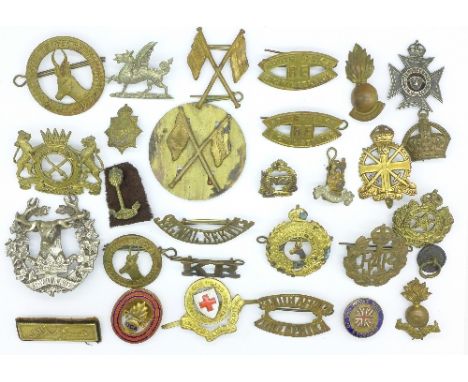 Badges including Army Apprentice School and South African Signal Service India