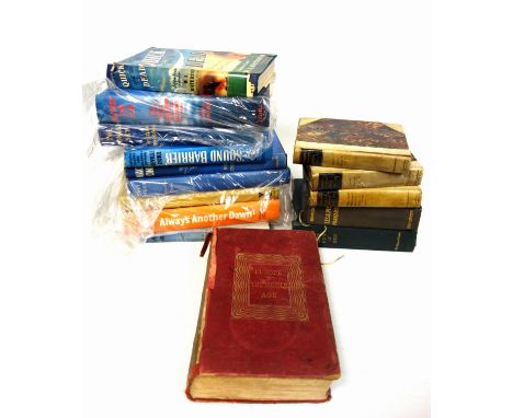Hardback books on aviation to include 'Sound Barrier' by Neville Duke, 1954, The Comet Riddle by W.A.Waterton and Timothy Hew